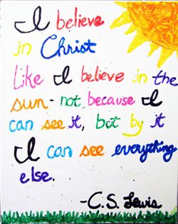 Believe in Christ quote