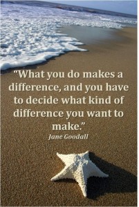 You make a difference. 