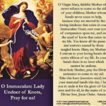 This is the prayer Mary Undoer of Knots